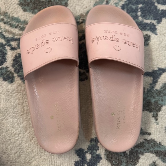 Kate Spade New York Sunny Logo Slide Sandal Pink Women’s Size 6B - Picture 3 of 9